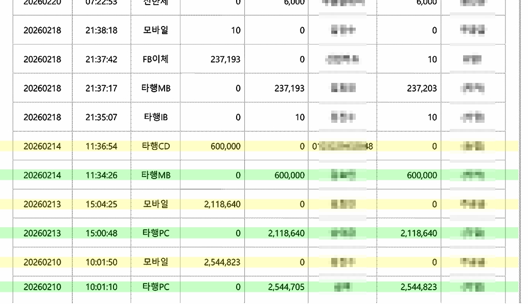 문서 형광펜 하이라이트 결과